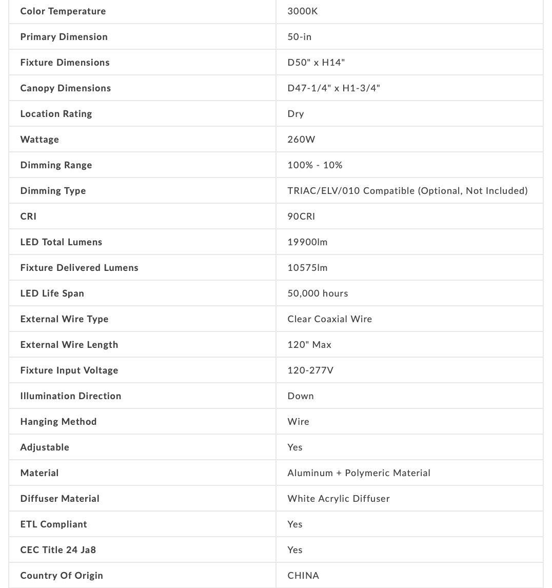 Chopsticks 50-in Chandelier - Euro Living Furniture