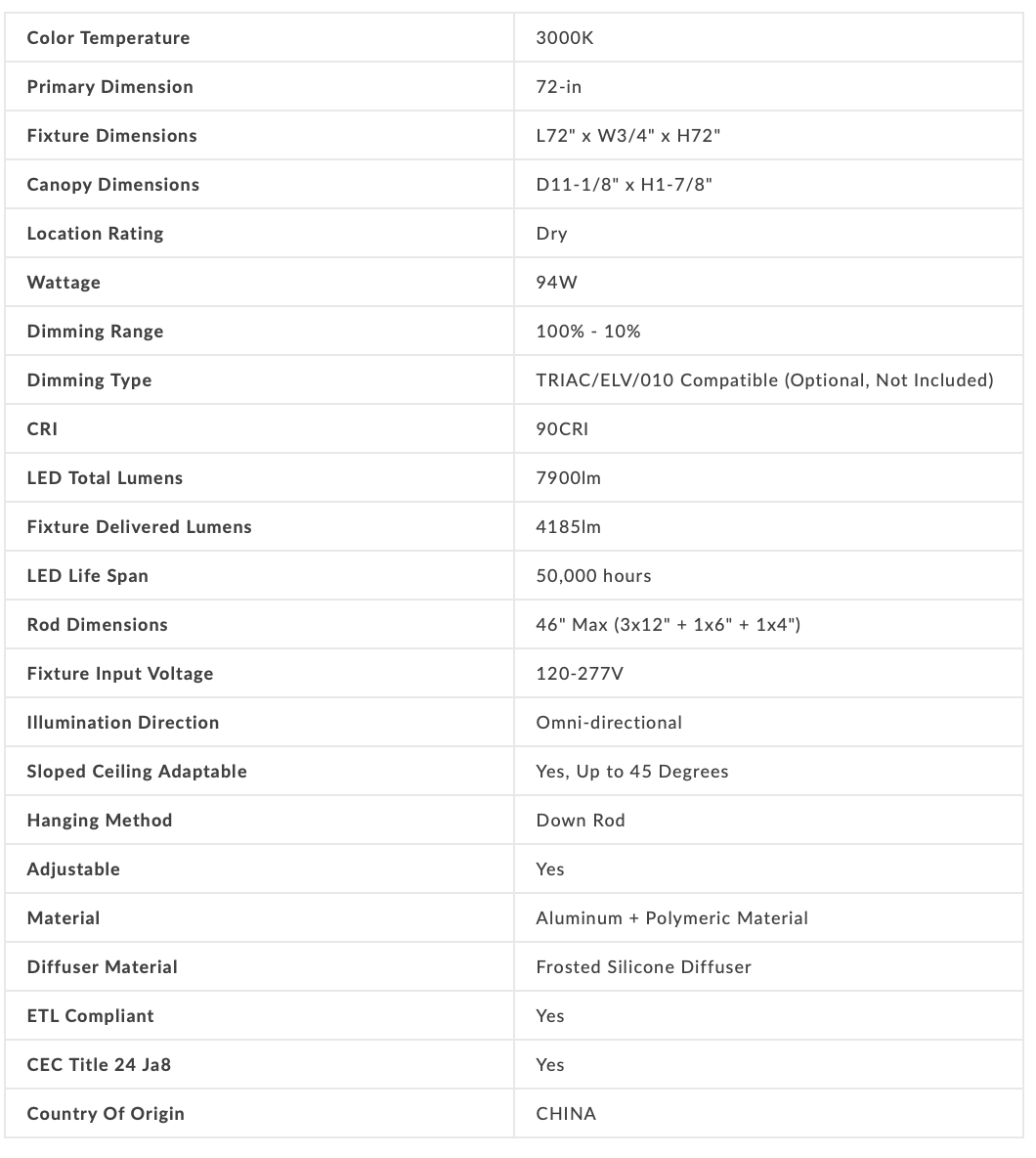 Circuit XL 72-in Pendant - Euro Living Furniture
