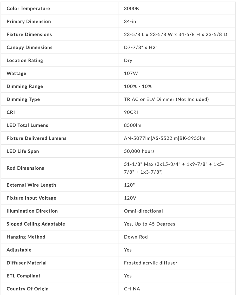 Harmony 2.0 Pendant - Euro Living Furniture
