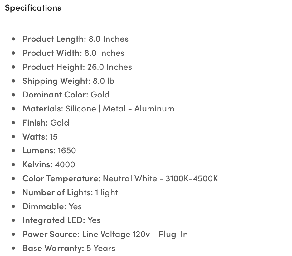 AMANDA LED TABLE LAMP - Euro Living Furniture