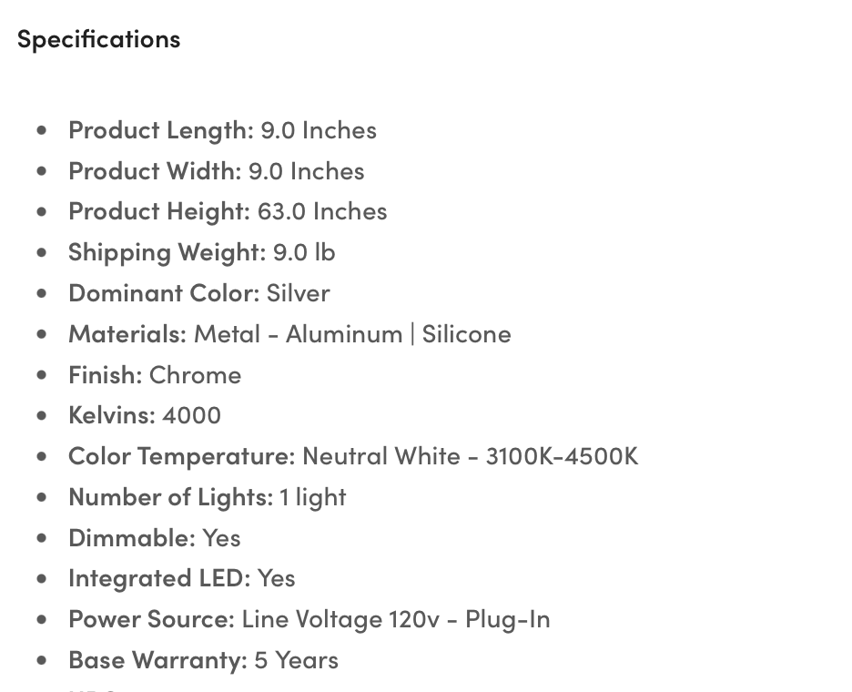 AMANDA FLOOR LIGHT - Euro Living Furniture