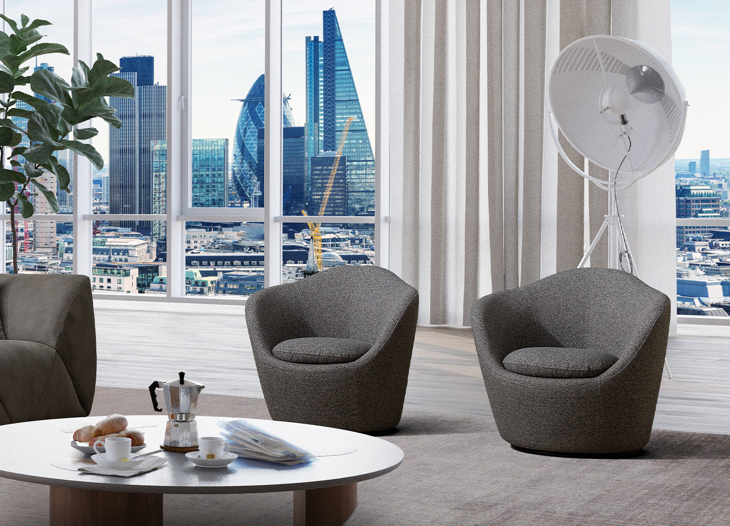 Stone Accent Chair - Euro Living Furniture