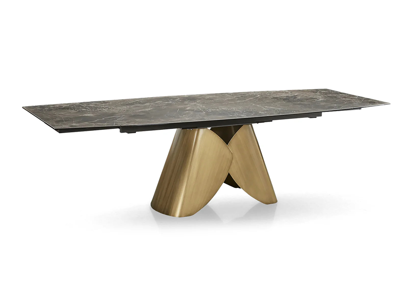 ITALIA BRONZE DINING TABLE - Euro Living Furniture