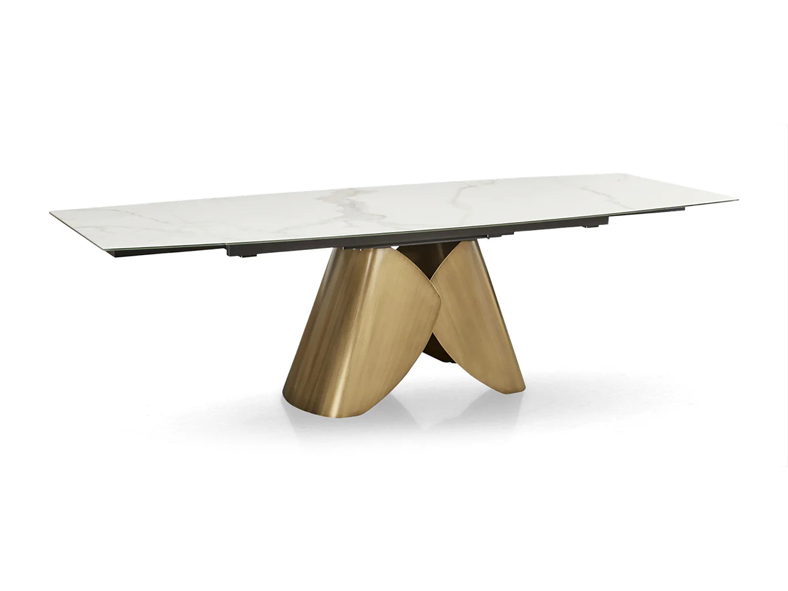 ITALIA BRONZE DINING TABLE - Euro Living Furniture