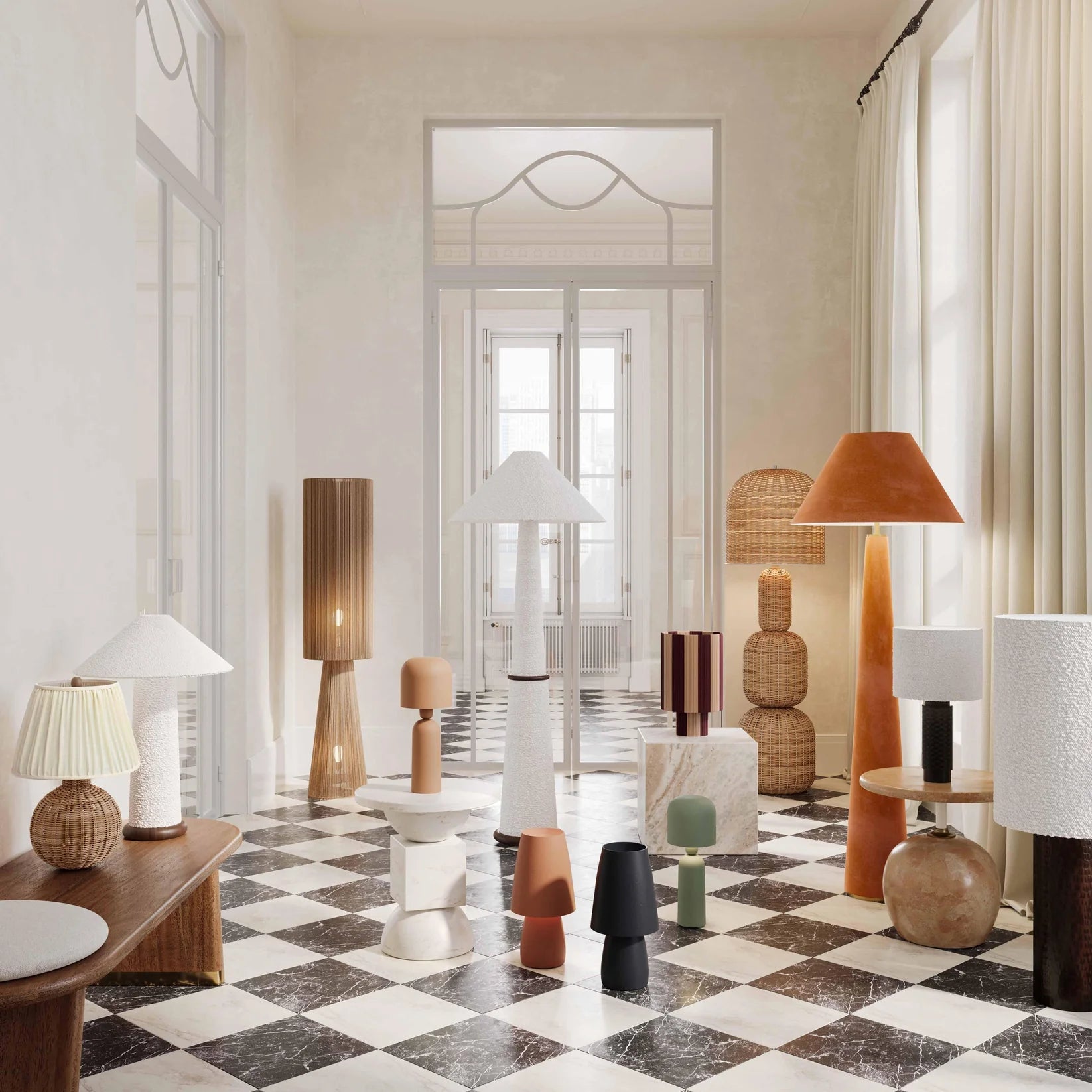 Mushroom Table lamp - Euro Living Furniture