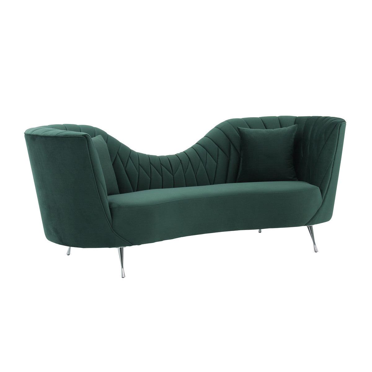 Astra forest Velvet Sofa - Euro Living Furniture