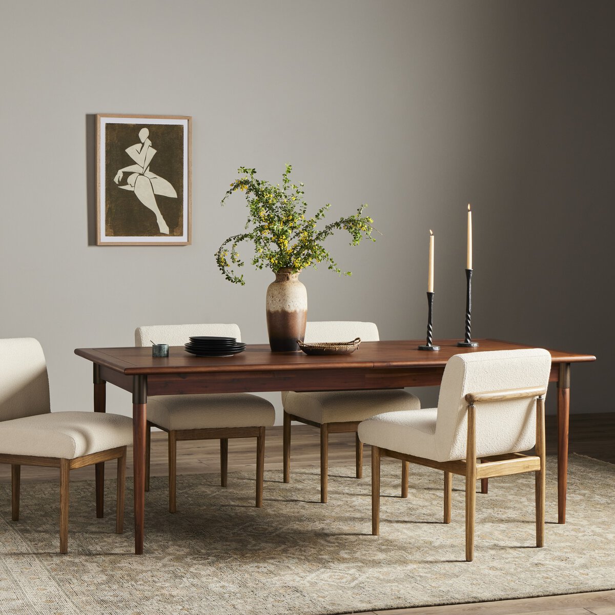 Harper Extension Dining Table - Euro Living Furniture