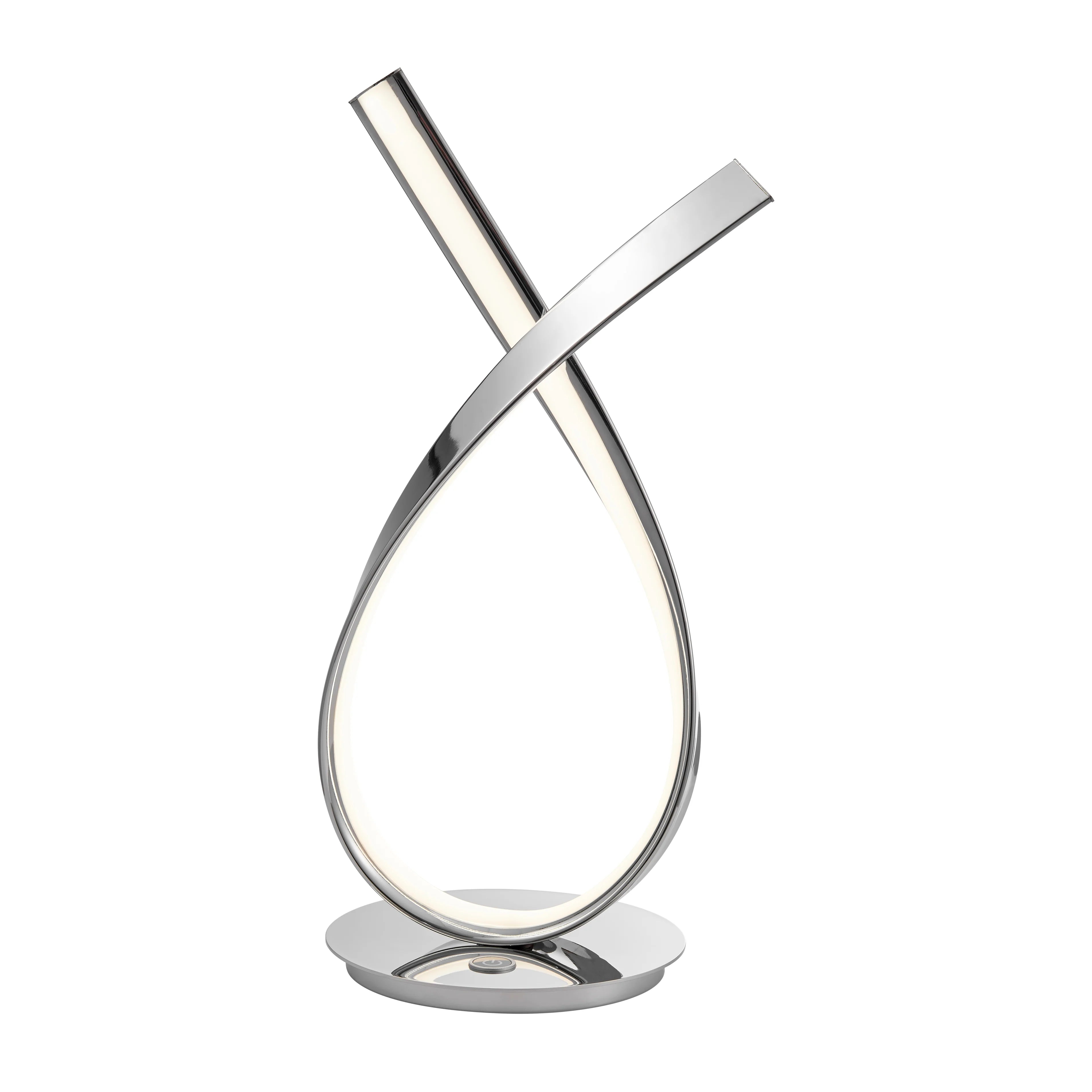 MOON TABLE LAMP - CHROME - Euro Living Furniture