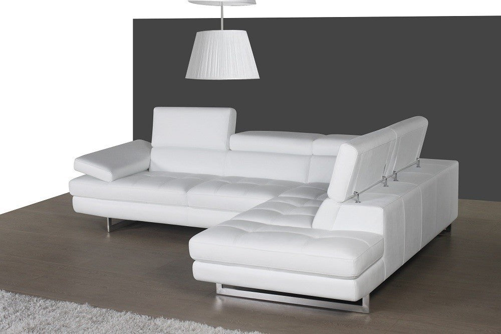 CHECKMATE LEATHER SECTIONAL - Euro Living Furniture