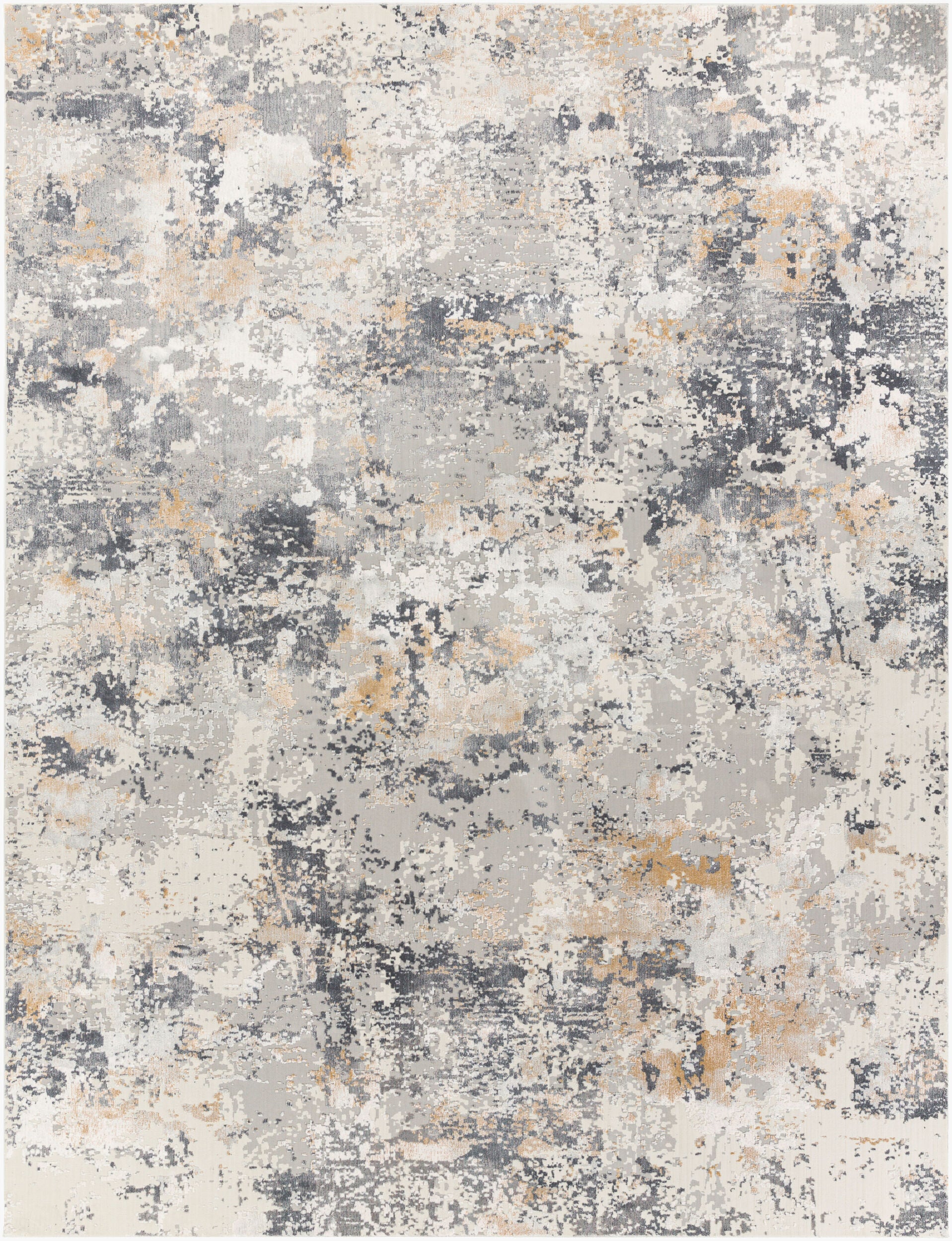 Luli Rug 7'10 x 10'2  Grey & Amber - Euro Living Furniture