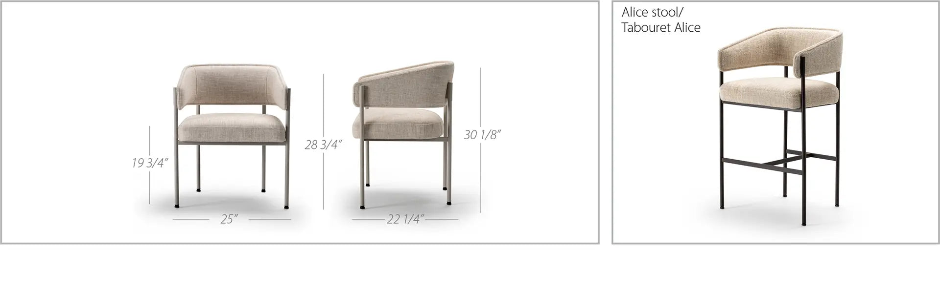 Alicia Dining Chair - Euro Living Furniture