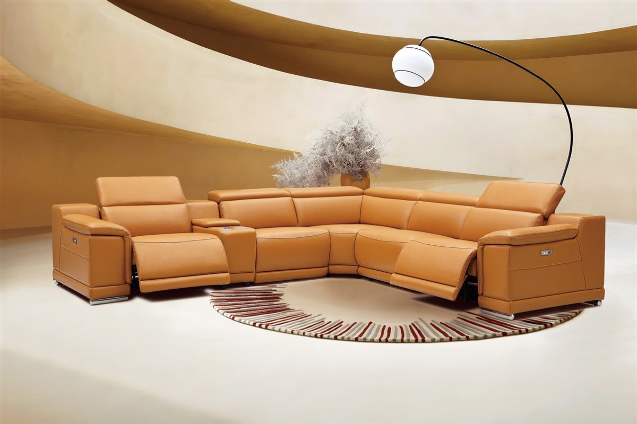 Harvey Leather Sectional