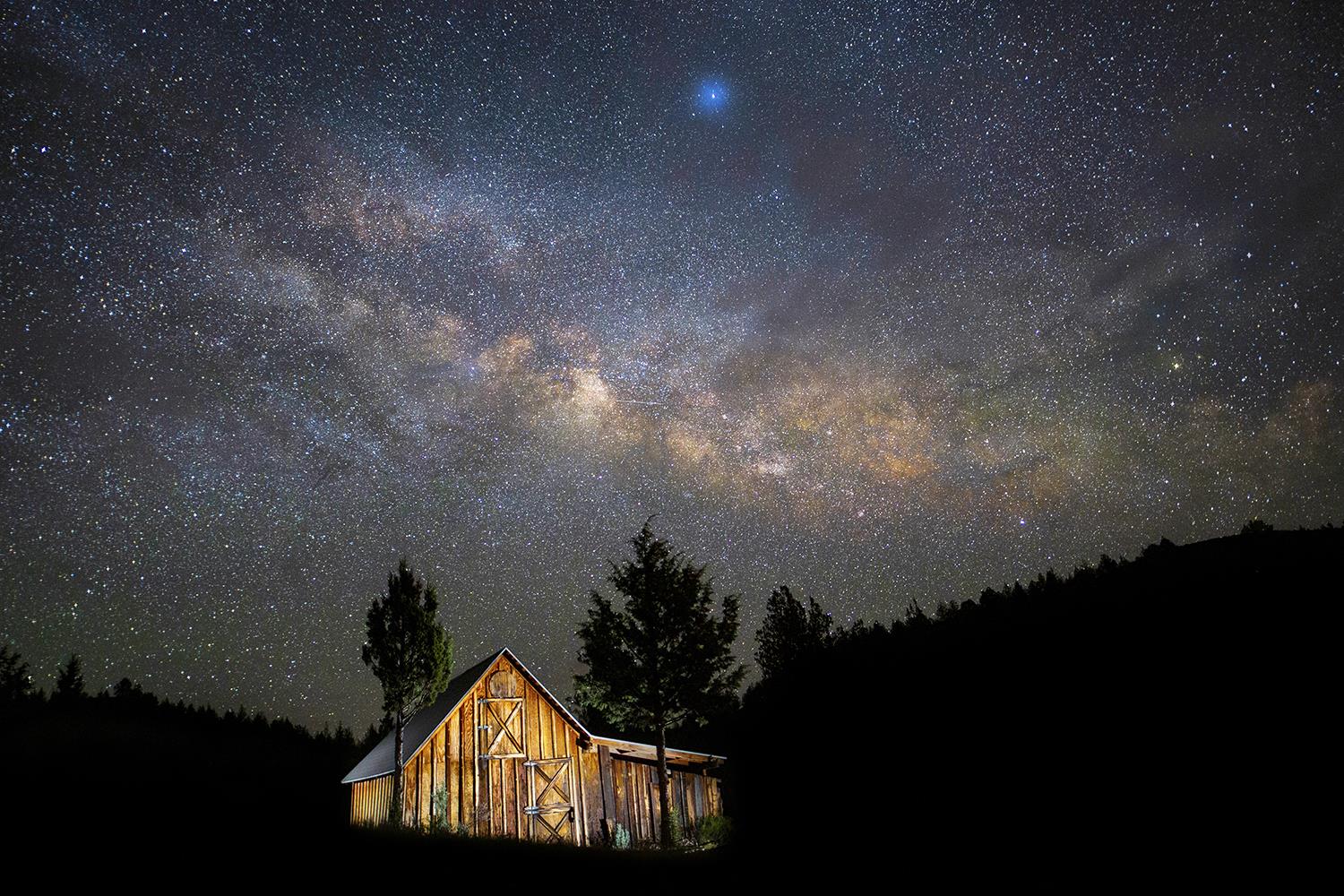 Starry Wall Art Tempered Glass - Euro Living Furniture