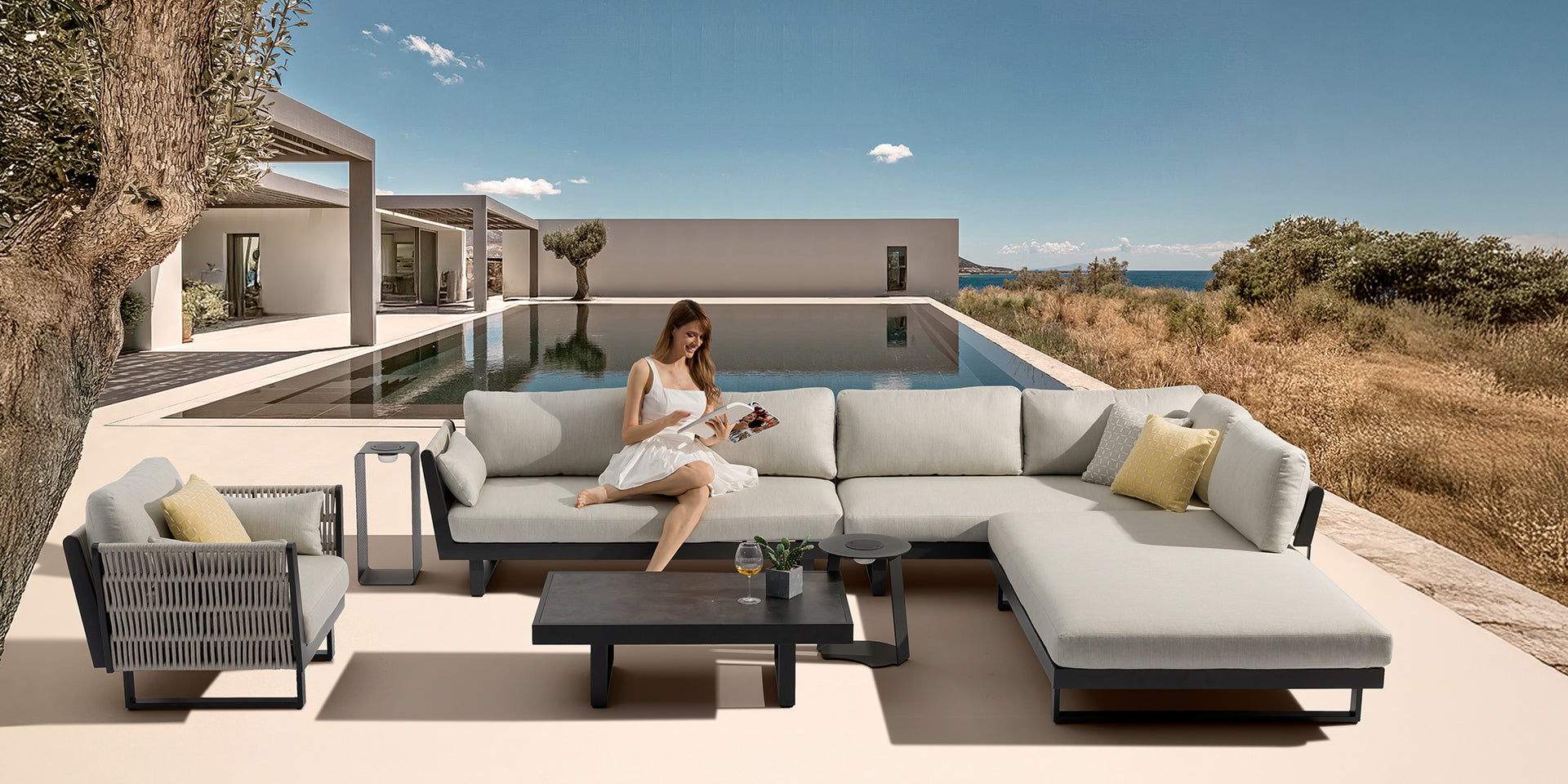 Wind Outdoor ArmChair - Euro Living Furniture