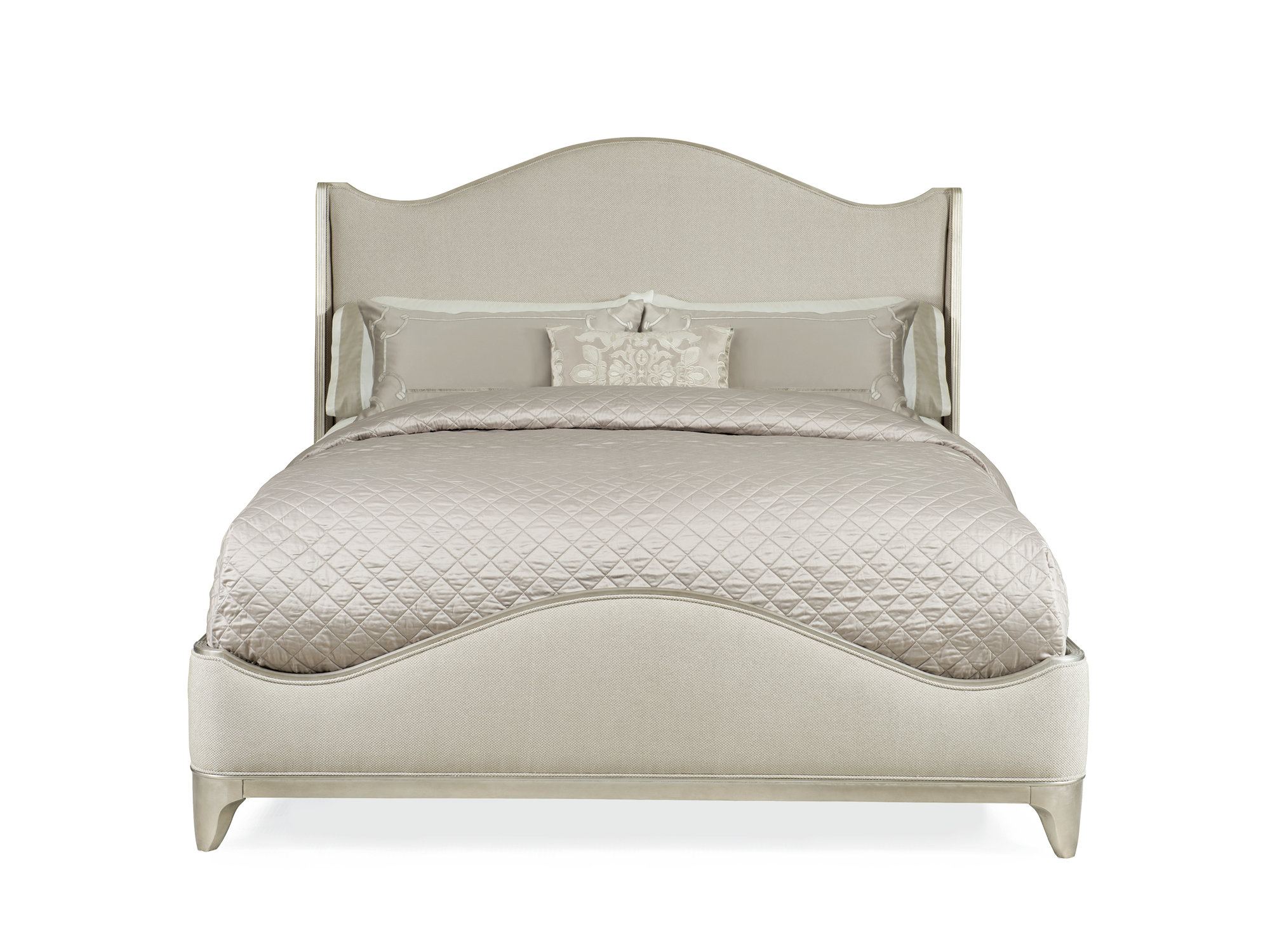 Wilt Bed in Soft Silver - Euro Living Furniture