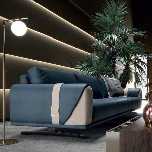 Cartesio Leather Sofa - Euro Living Furniture