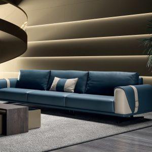 Cartesio Leather Sofa - Euro Living Furniture