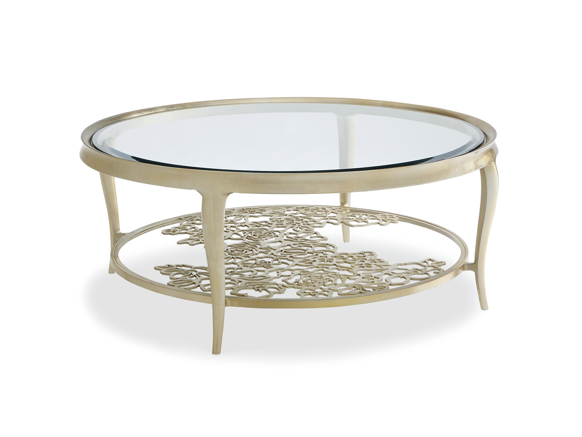 Babs Hand Picked Cocktail Tables In Silver Leaf - Euro Living Furniture