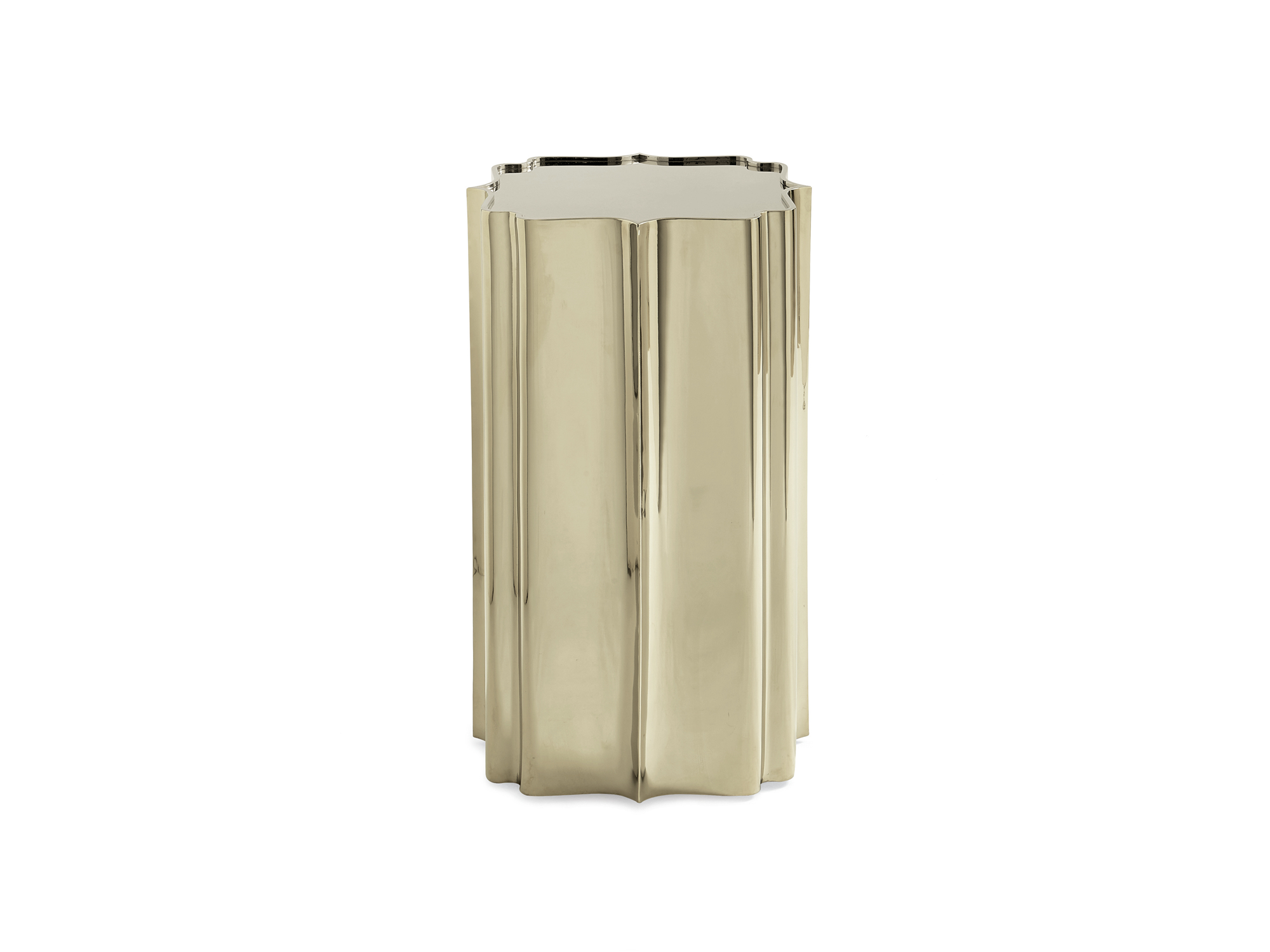 Babs Good as Gold Tray Top side Table in Whisper of Gold - Euro Living Furniture