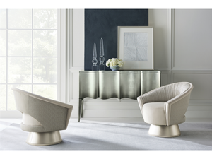 Desmond A Com-Pleat Turn Around Chair in Soft Silver - Euro Living Furniture
