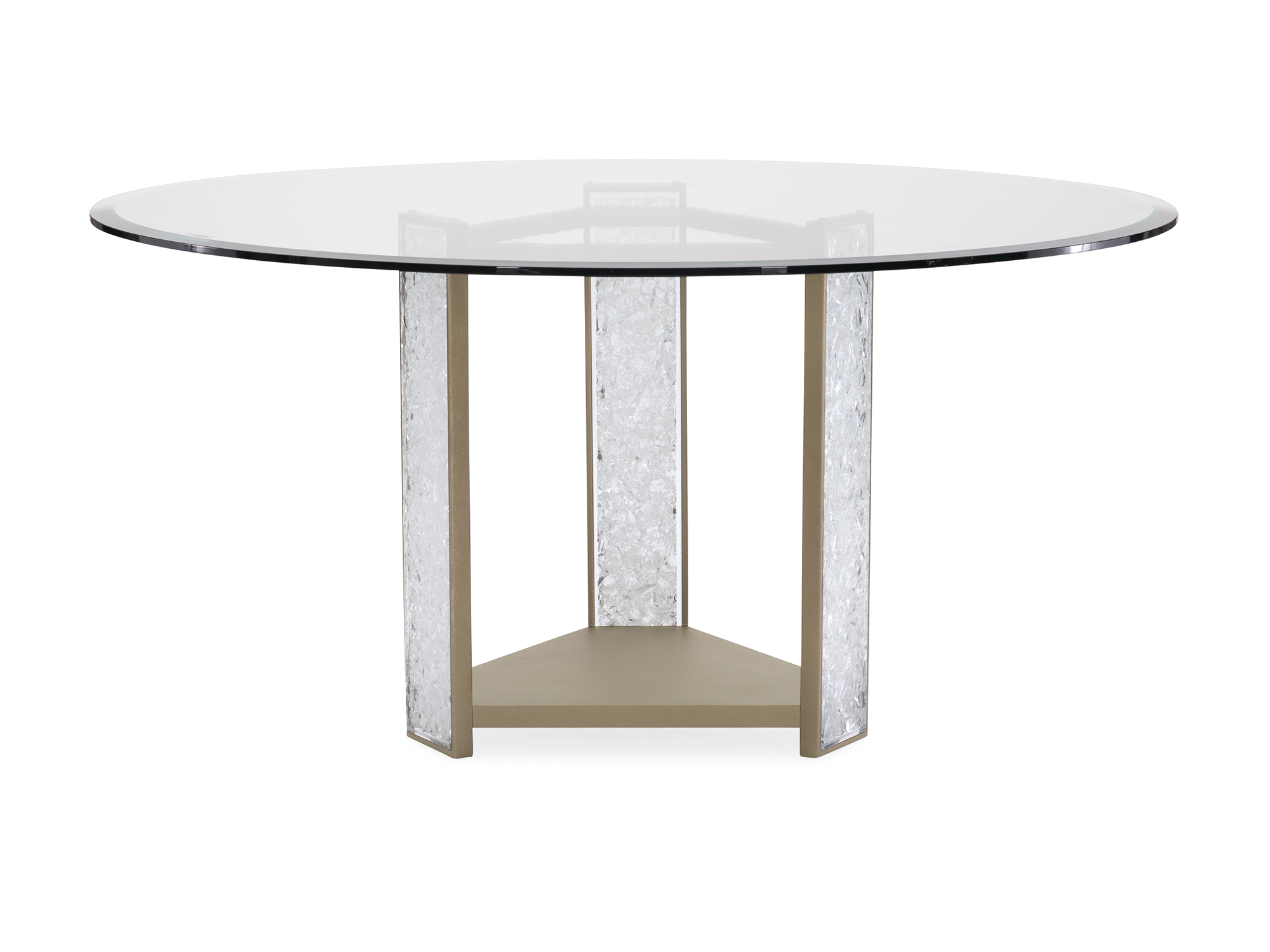 Babs Break The Ice Dining Table in Sundance Gold - Euro Living Furniture