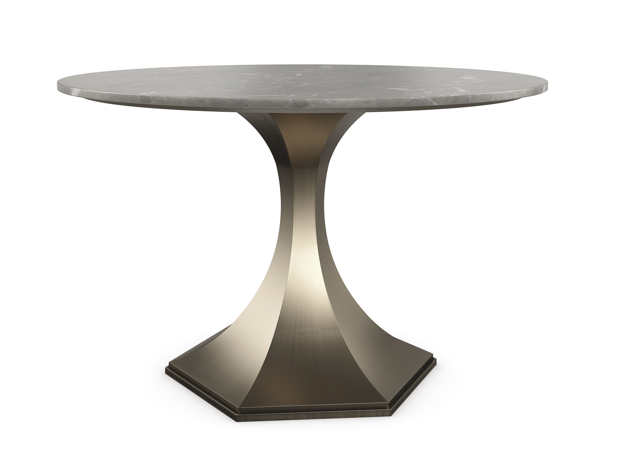Babs Top Brass Dining Table - Euro Living Furniture