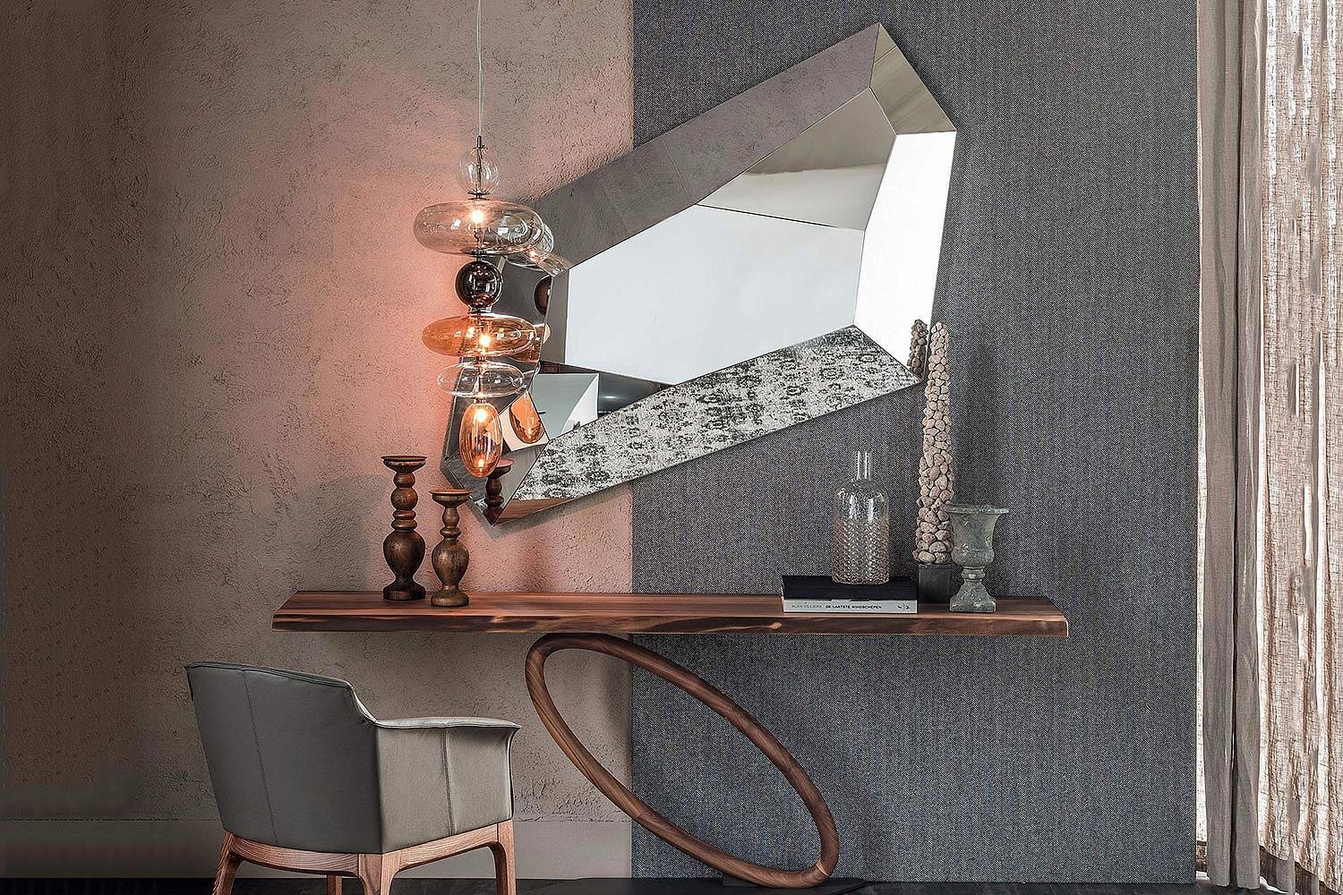 DIAMOND WALL MIRROR - Euro Living Furniture