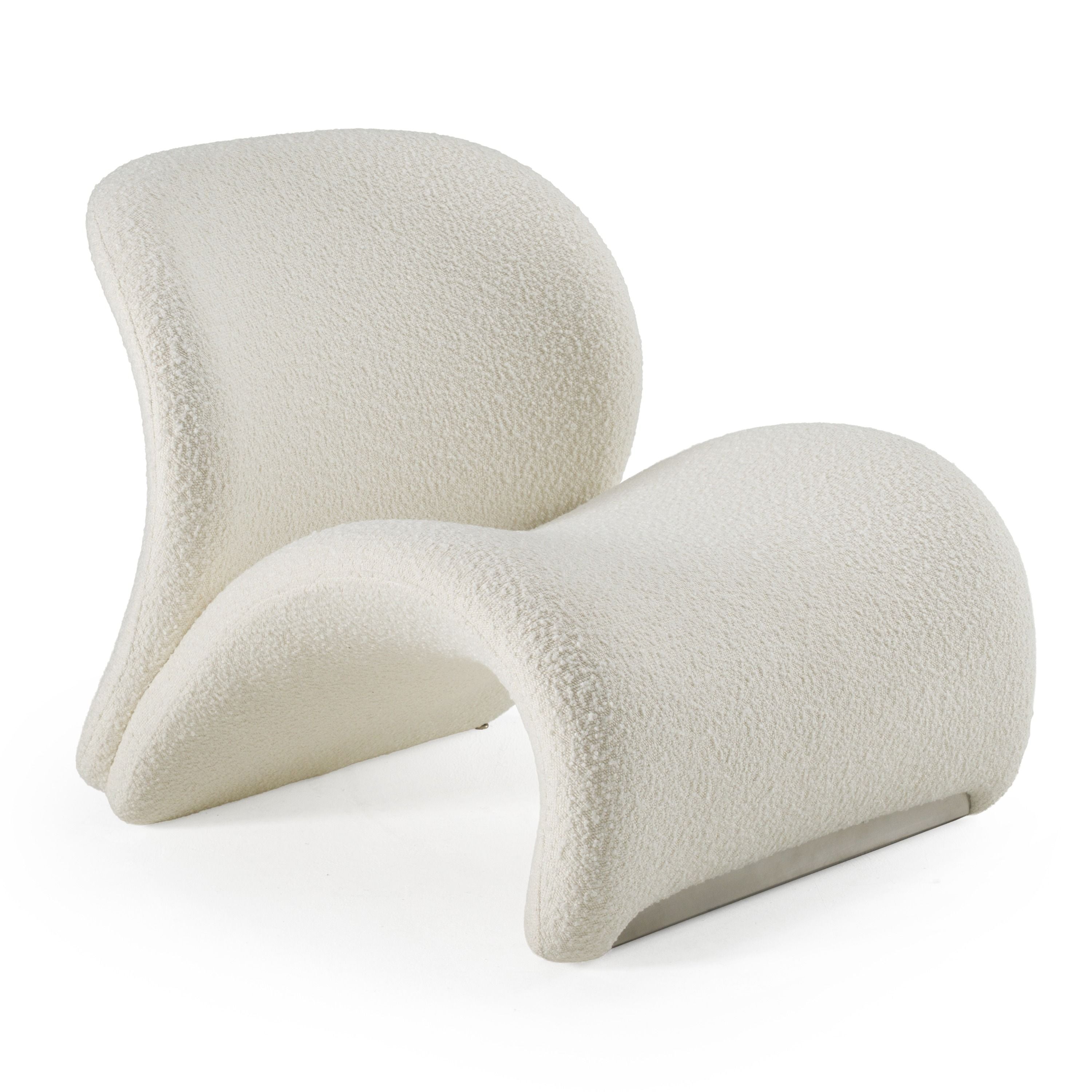 Donna Modern White Accent Chair