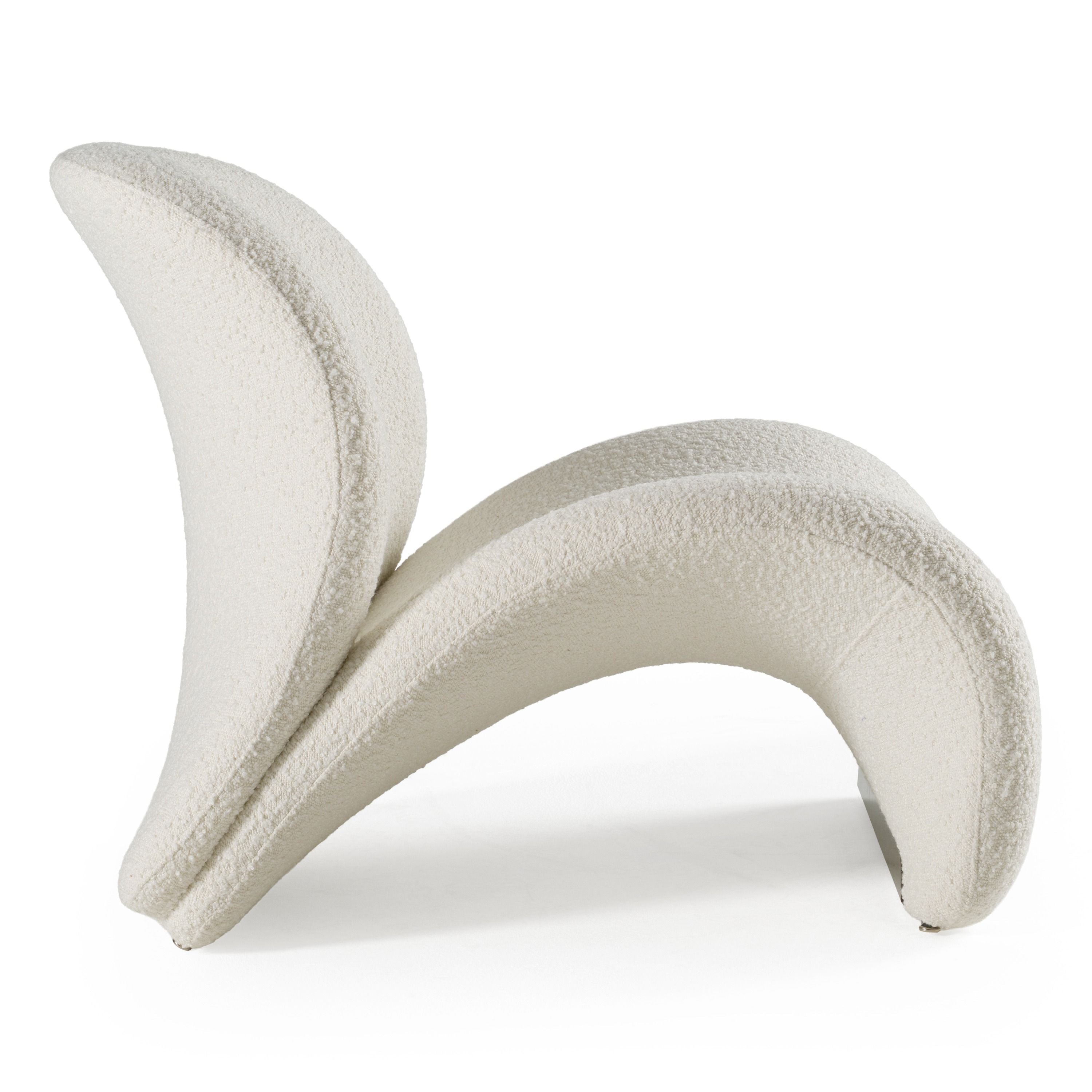 Donna Modern White Accent Chair