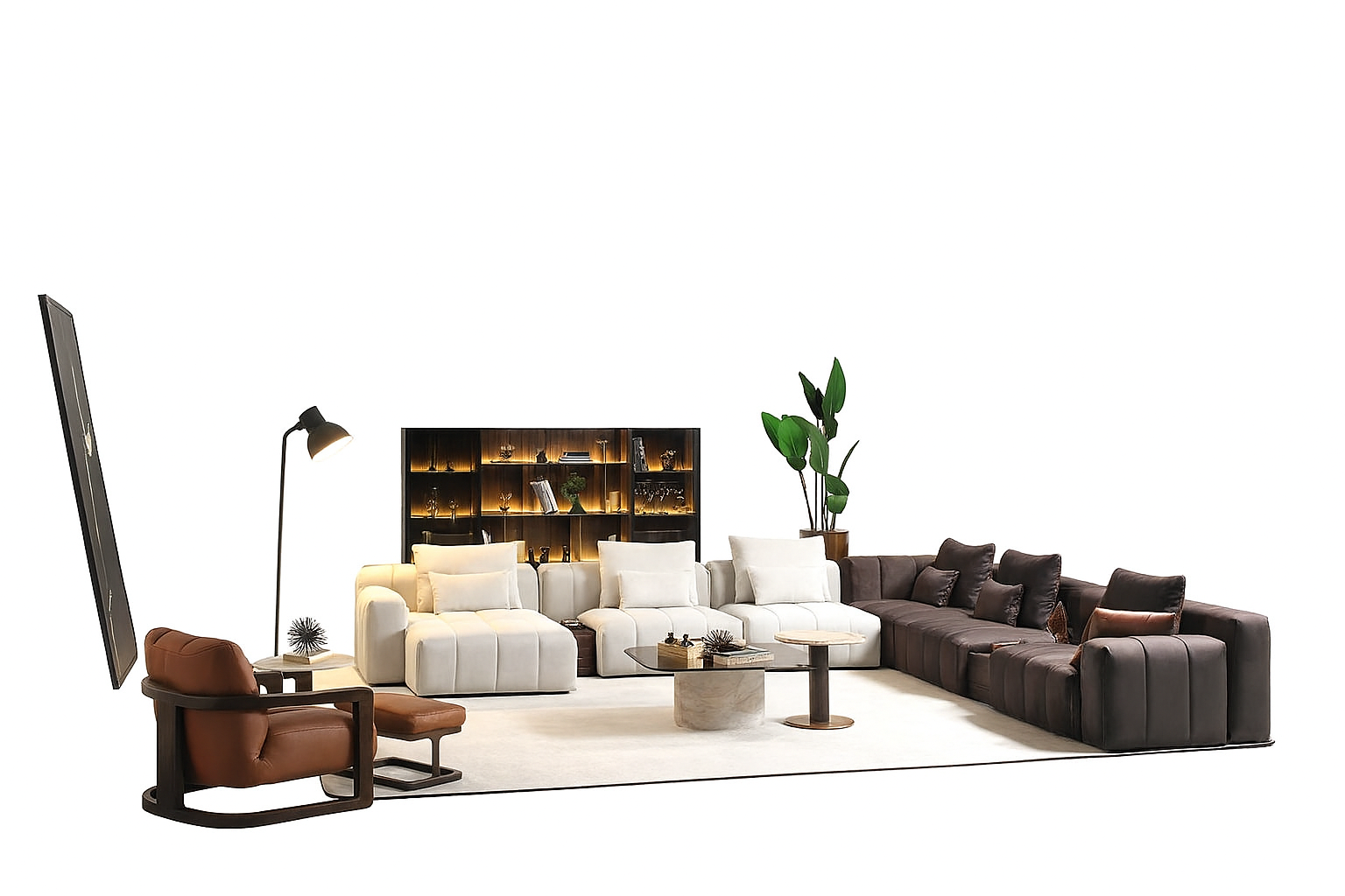Aqua 8-pc Sectional - Euro Living Furniture