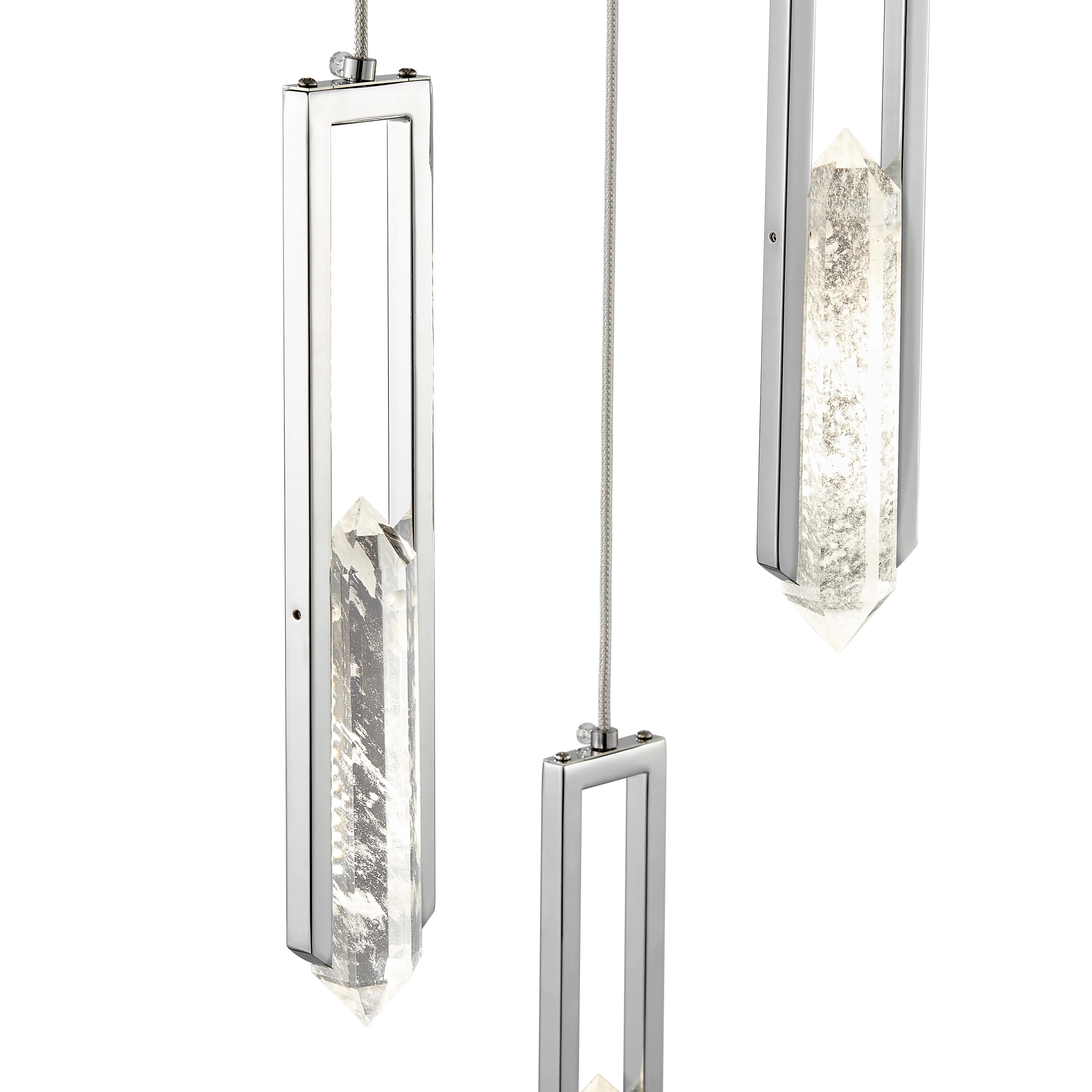 ELLIE 5-LIGHT CHANDELIER | CHROME - Euro Living Furniture
