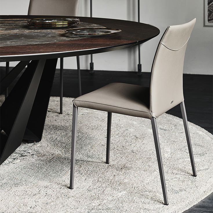 Erika Leather Dining Chair - Euro Living Furniture