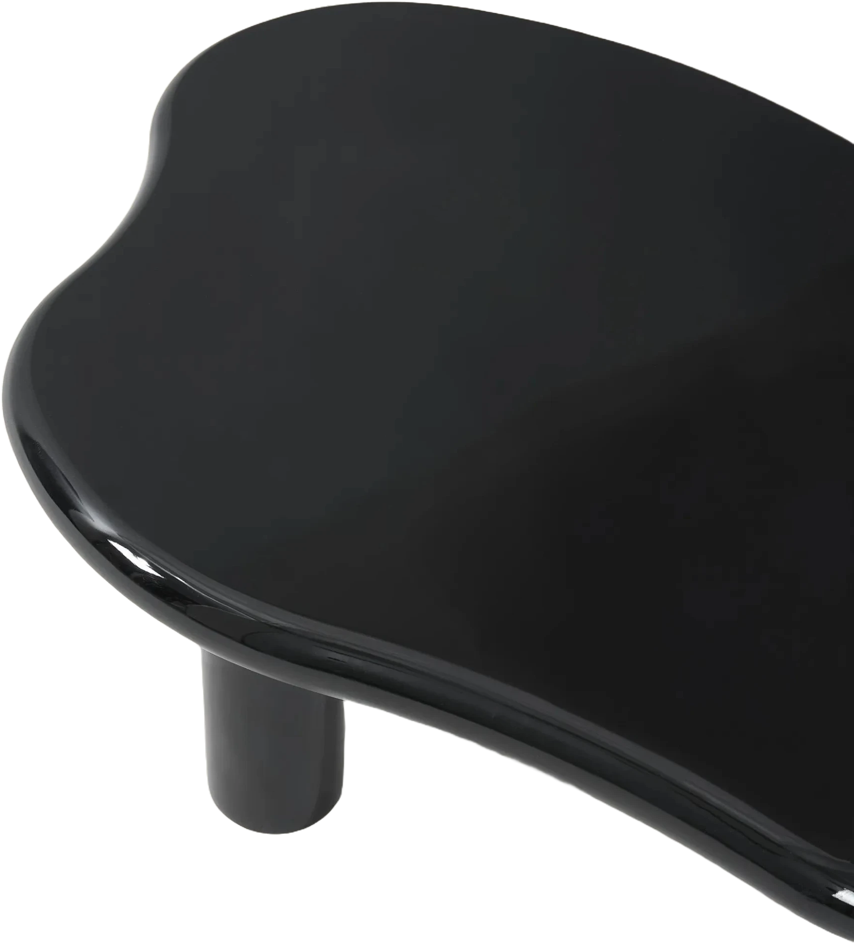 Amelia Coffee Table with Black Lacquer Finish 50.5"W x 34"D x 15"H - Euro Living Furniture