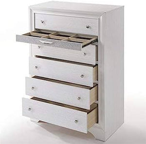 Naima white chest drawer - Euro Living Furniture
