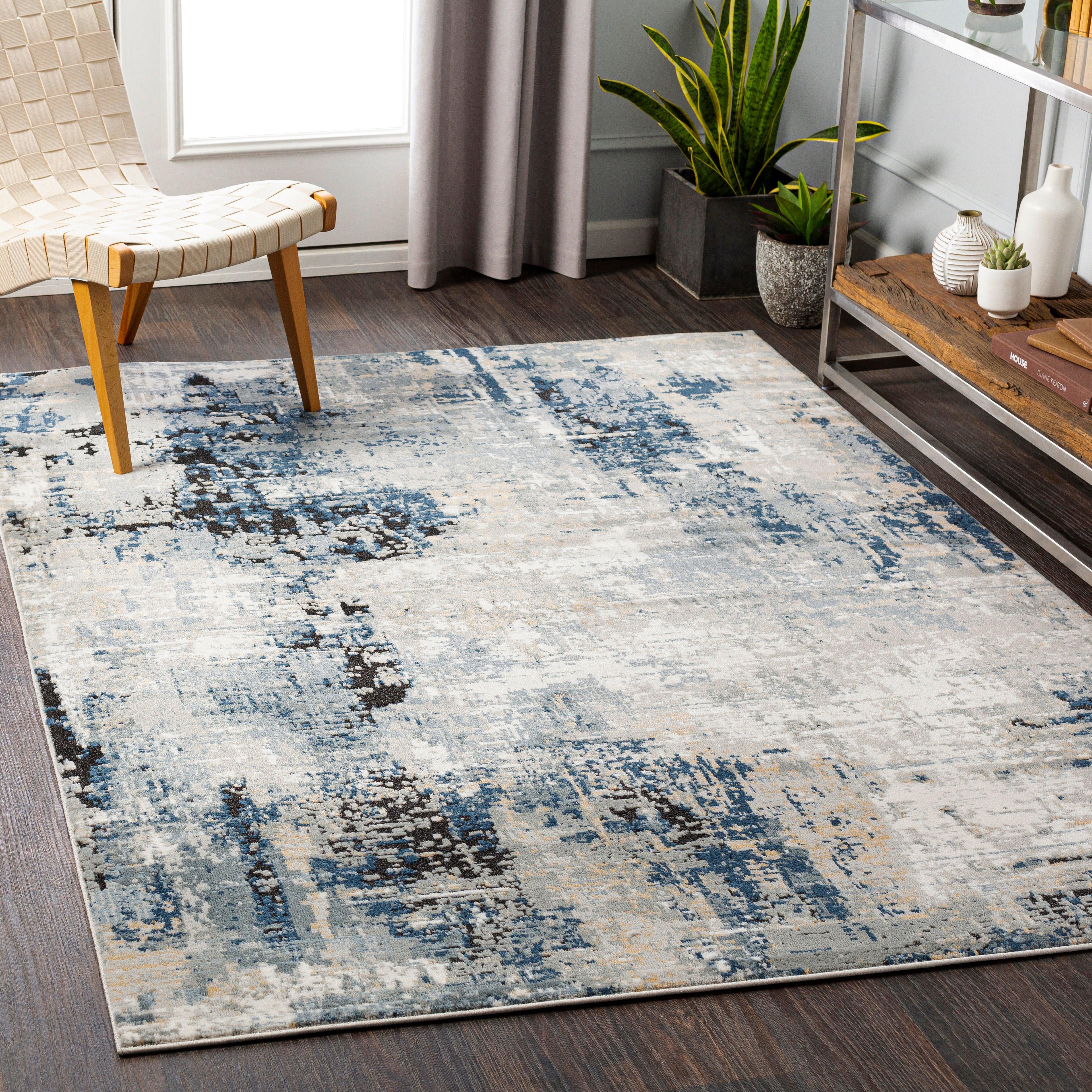 Luli Rug Blue 8 x 10 - Euro Living Furniture