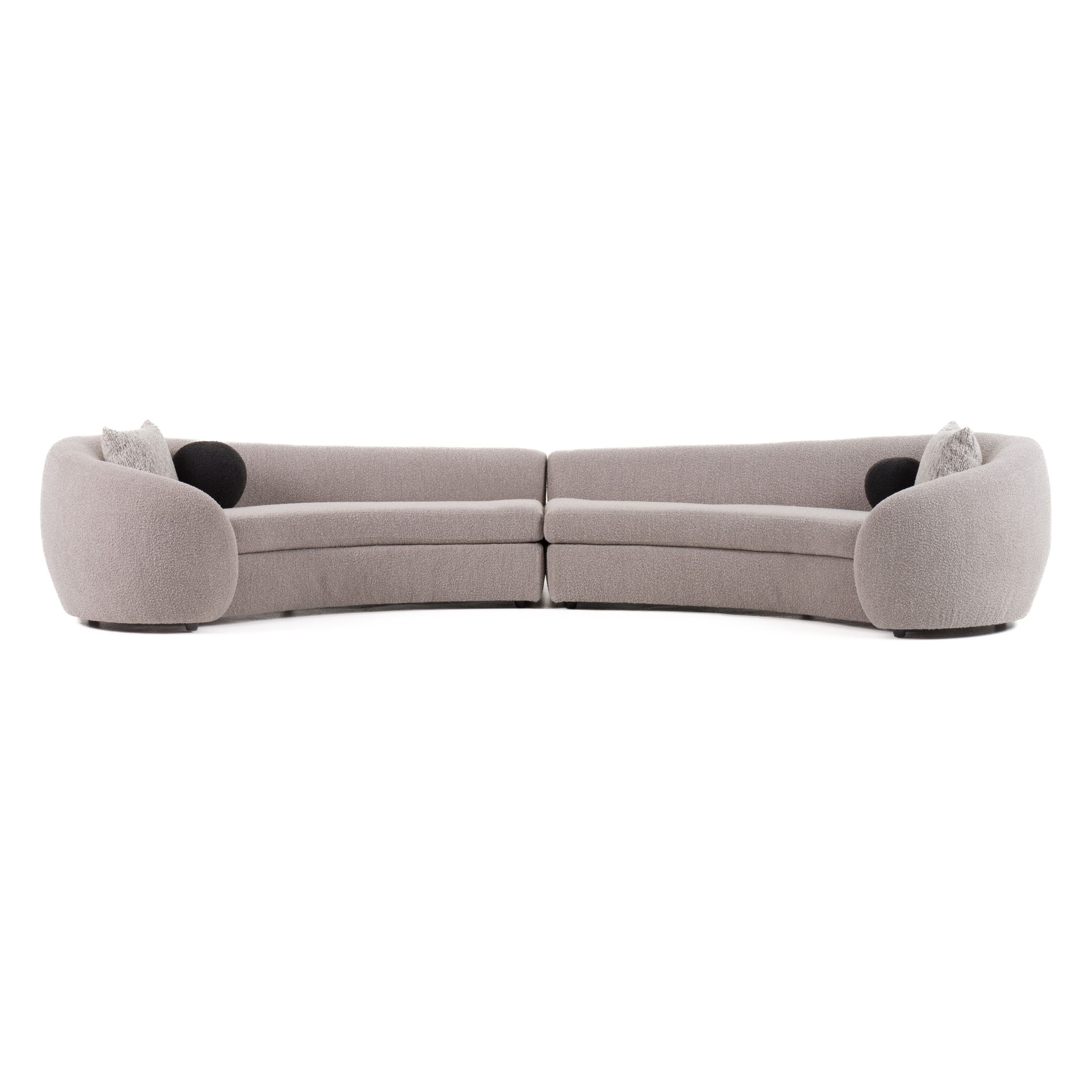 Kim Grey Fabric Sofa