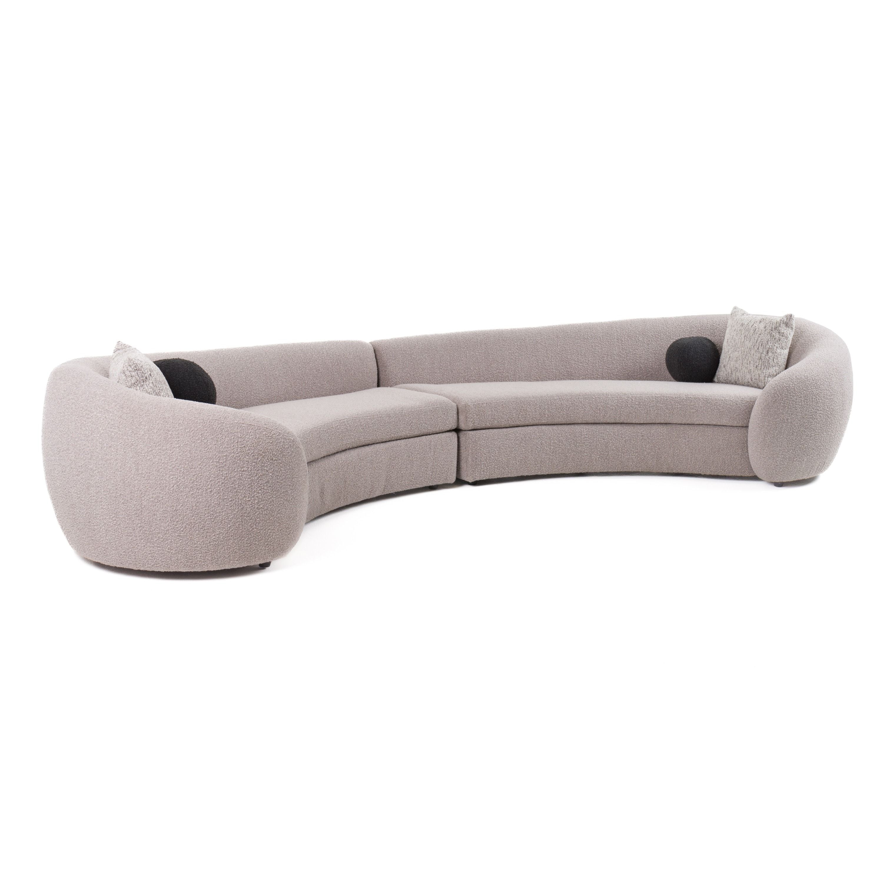 Kim Grey Fabric Sofa