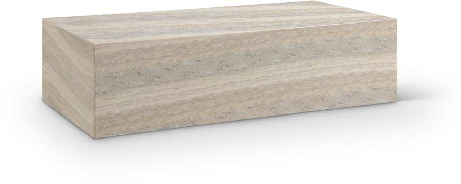 Petra Travertine Coffee Table - Euro Living Furniture