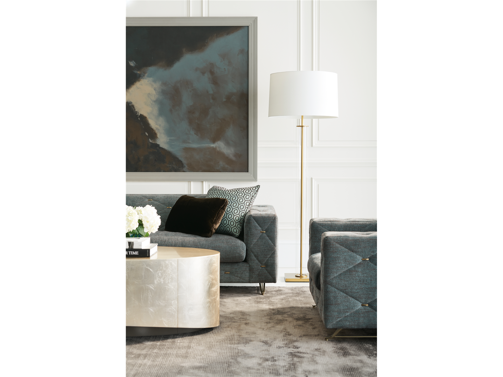 Babs Come Oval Here Cocktail Table - Euro Living Furniture