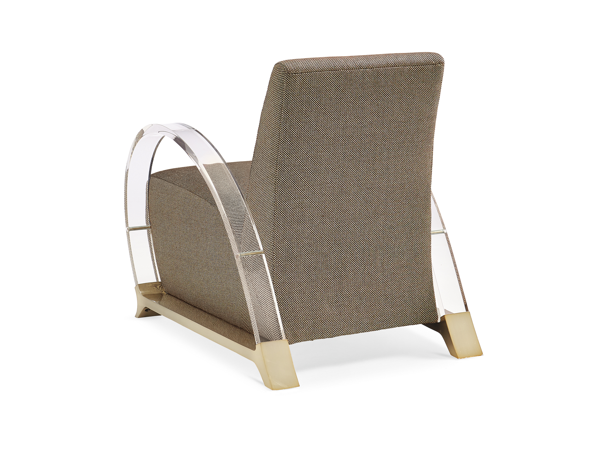 Desmond Arch Support Chair in Champagne Gold - Euro Living Furniture