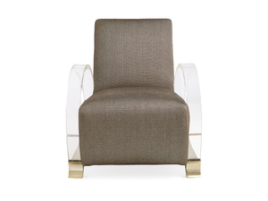 Desmond Arch Support Chair in Champagne Gold - Euro Living Furniture