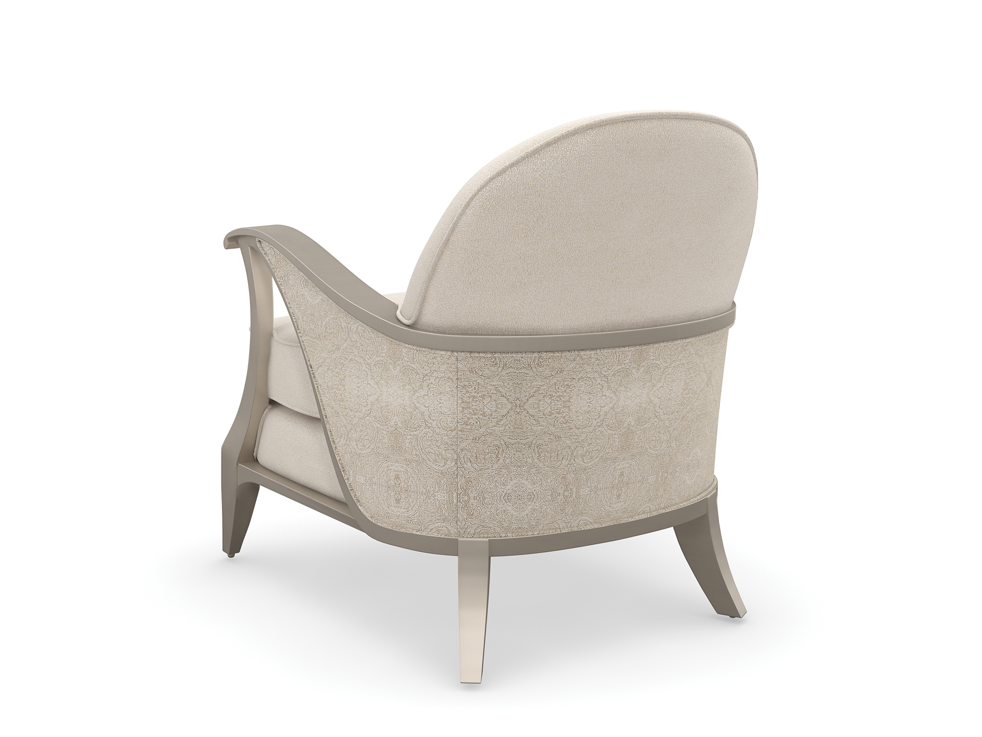 Desmond Curtsy Chair in Pearl - Euro Living Furniture