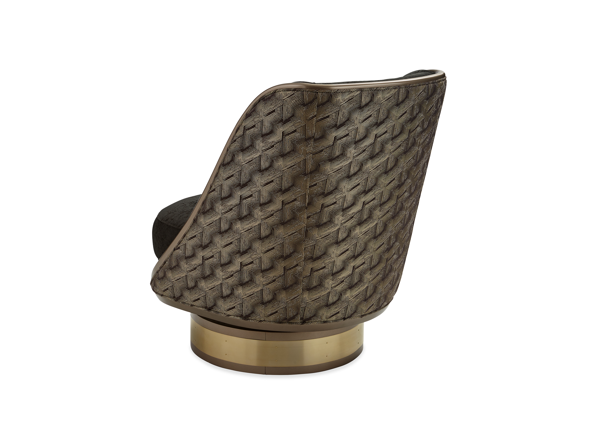 Desmond Go For a Spin Chair in Harvest Bronze - Euro Living Furniture