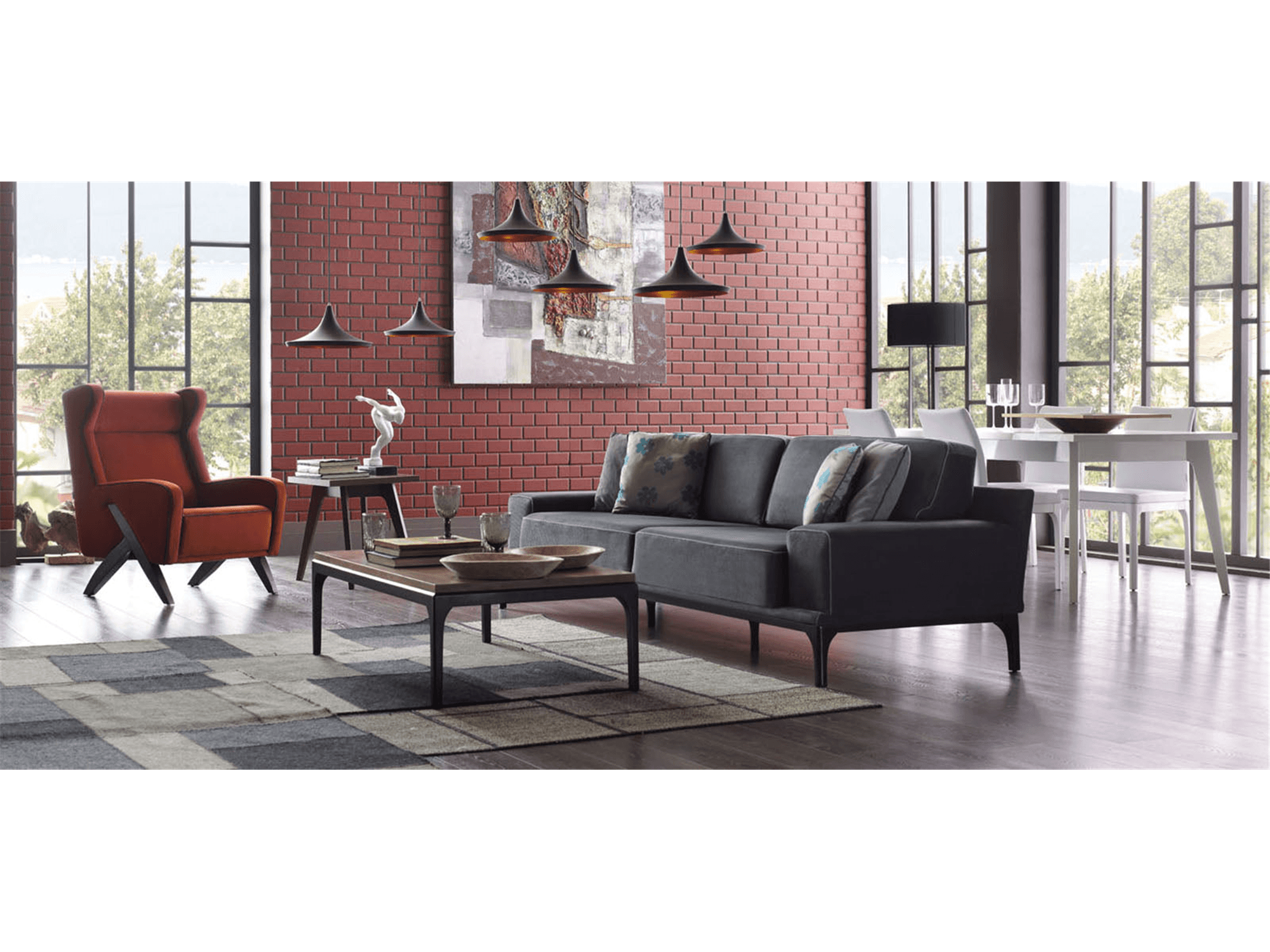 Krista Living Room Collection - Euro Living Furniture