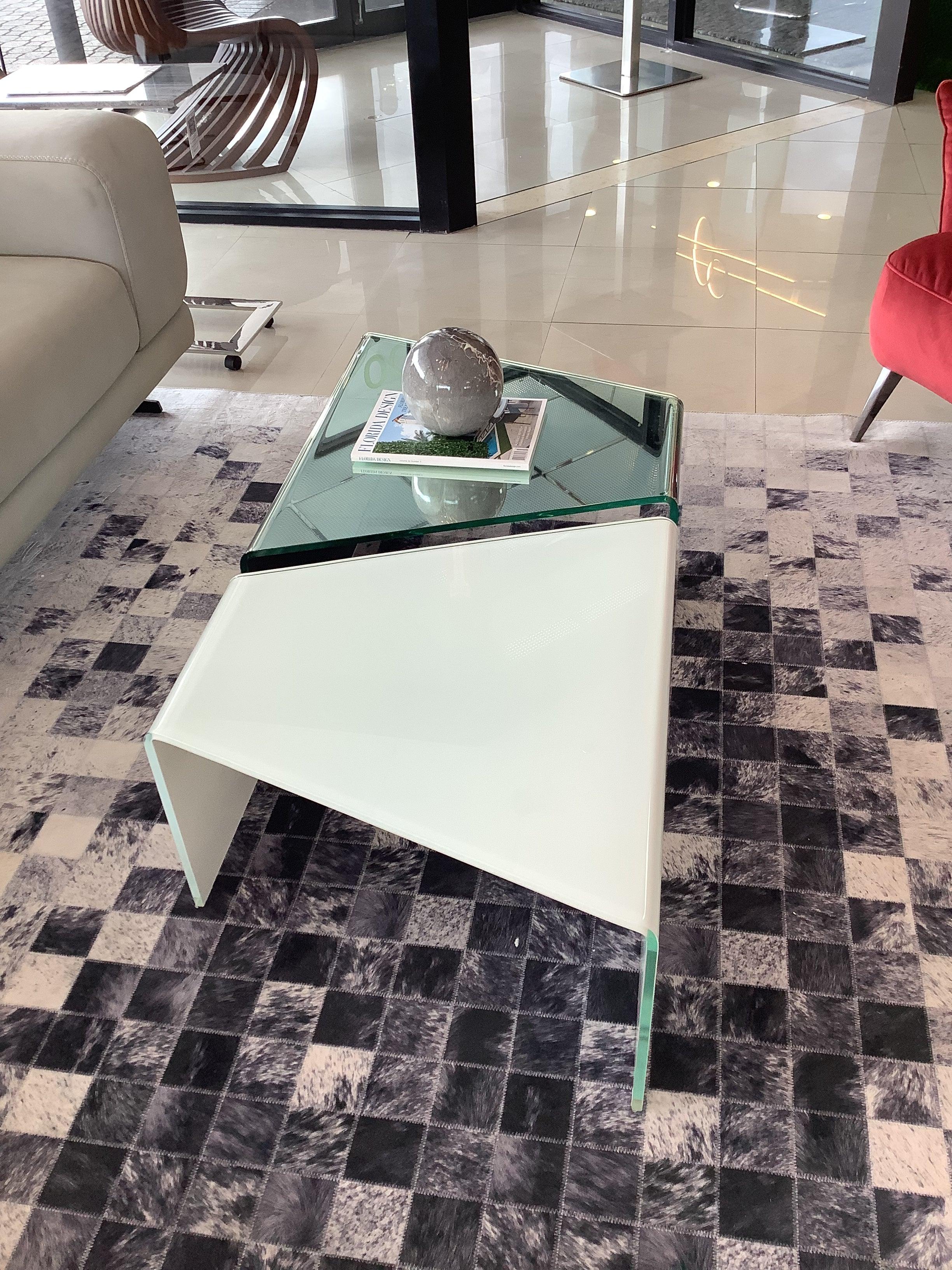 Bright coffee table set of 2 - Euro Living Furniture