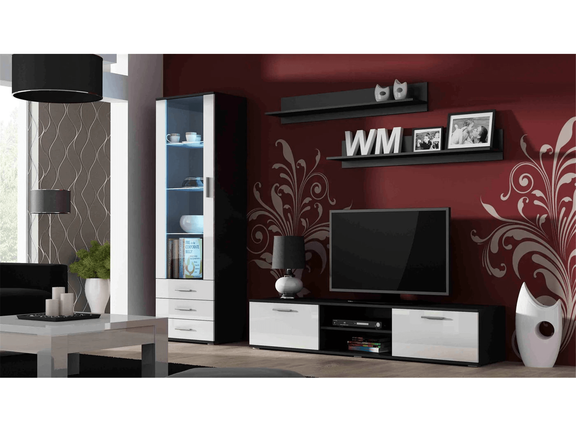 Waverly Vitrine - Euro Living Furniture