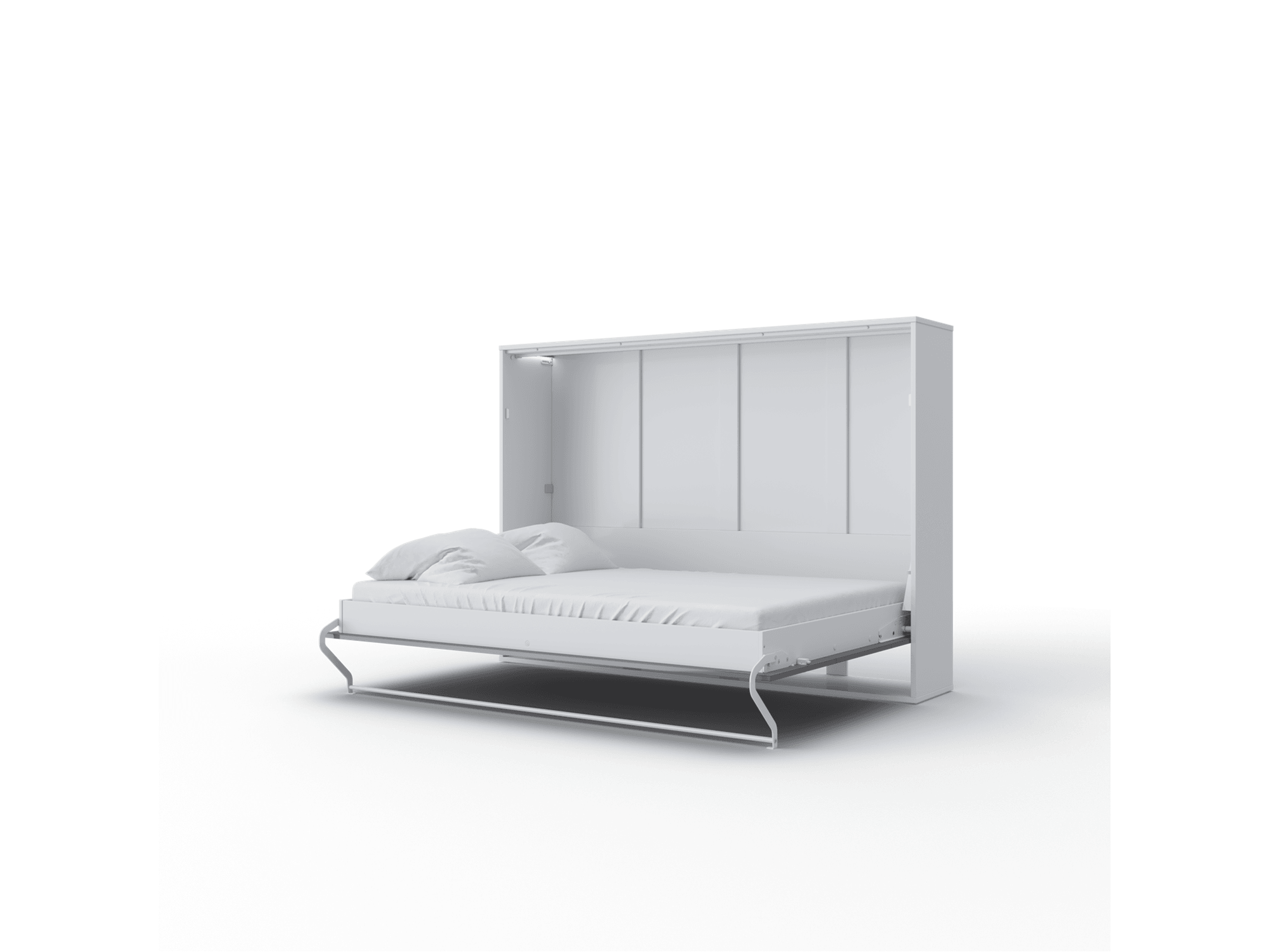 BETH Horizontal European FULL XL Wall Bed with LED - Euro Living Furniture