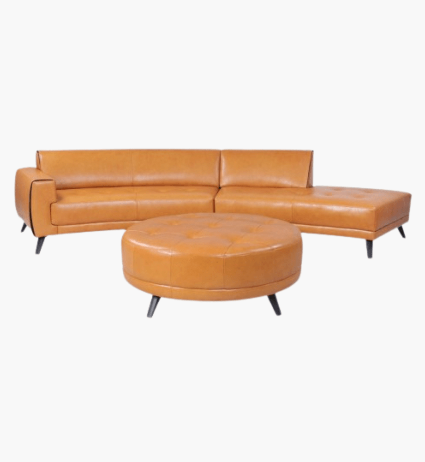 Logan Leather Sofa Sectional - Euro Living Furniture
