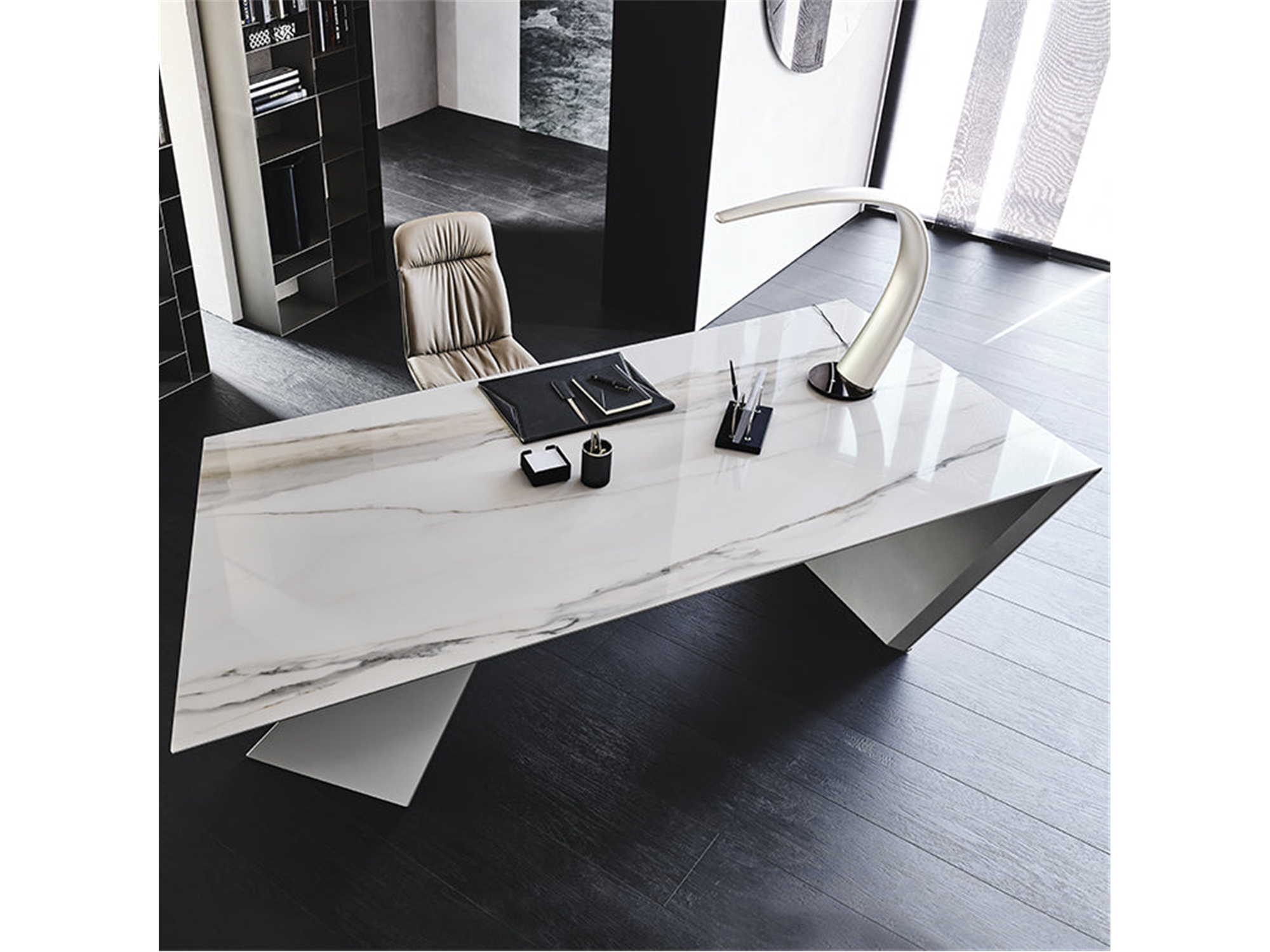 Nasdaq Keramik Desk - Euro Living Furniture