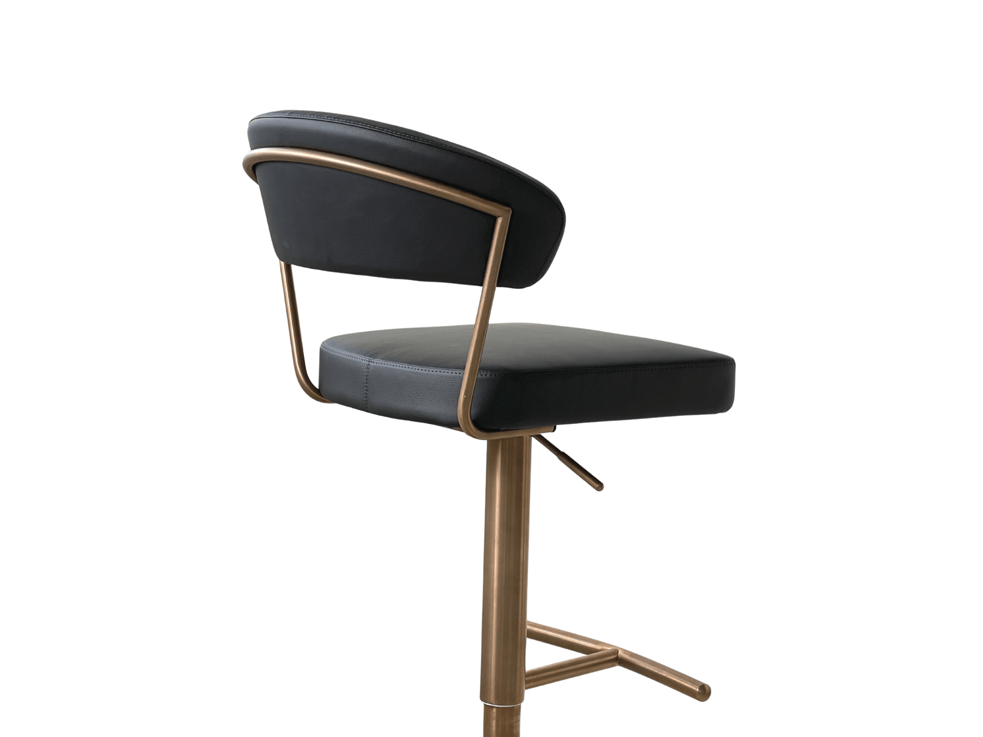 Nova Barstool Black/Rose Gold - Euro Living Furniture